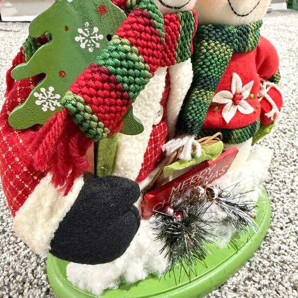 Holiday Snowman Table Decor w/ Merry Christmas Sign, Pre-owned. - Picture 2 of 7